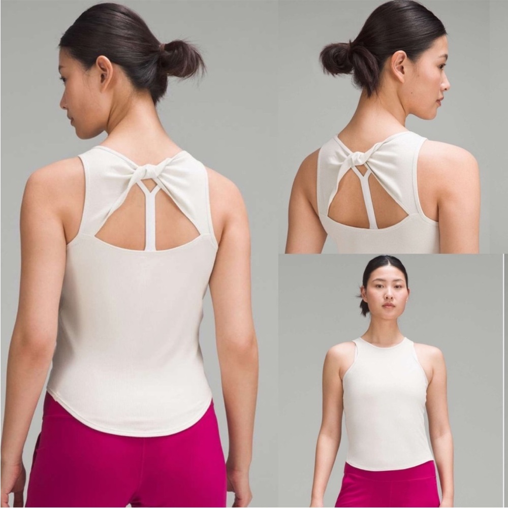 Lululemon Modal Silk Twist-Back Yoga Tank Top